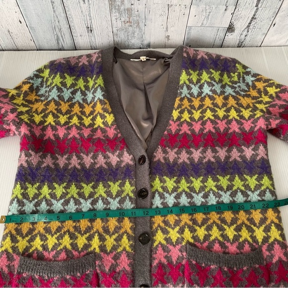 Marc Jacobs Multicolored Star Knit Mohair Cardigan size small - Picture 6 of 10